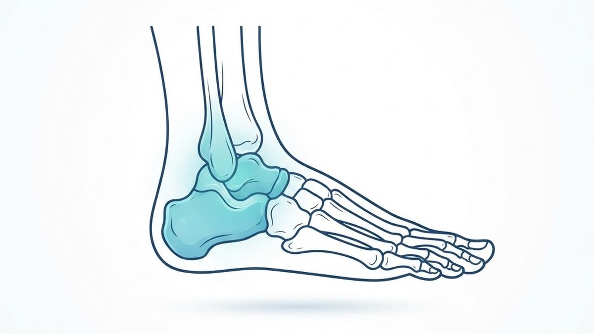 Medical diagram of the foot and ankle