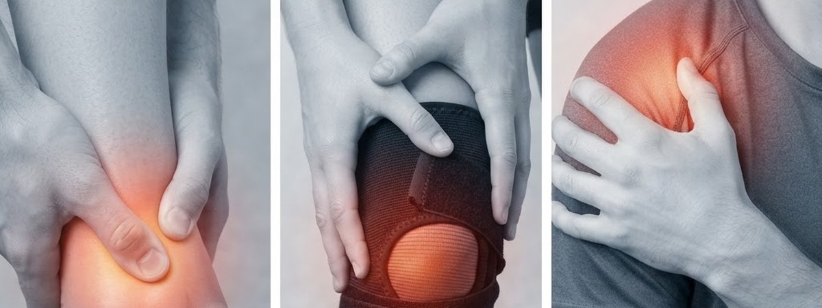 Photo banner representing sports injury care and recovery